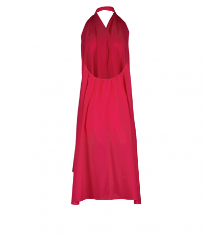 Aline Robe Pareo Malin Virtual Pink En Coton Teint Uni