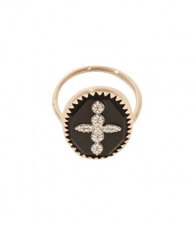 Bague Bowie N°3 Noir Diamant