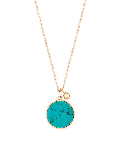 Collier Ever Disc Turquoise