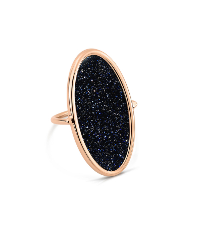 Bague Ellipse Blue Sand