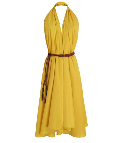 Aline Robe Pareo Mimosa En Coton Uni
