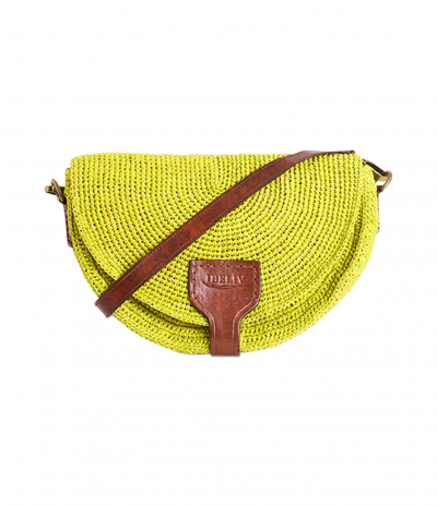 Sac Tiako Raphia Coloris Anis