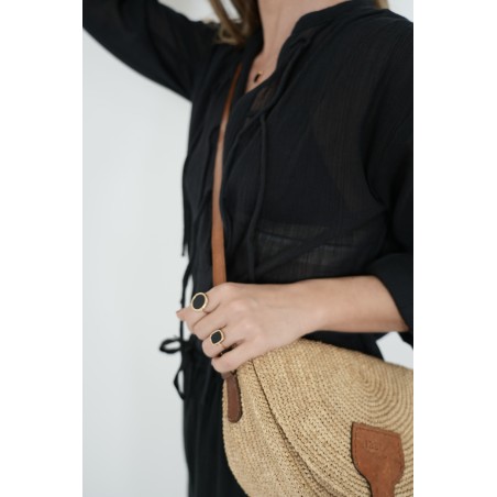 White Point Robe Black