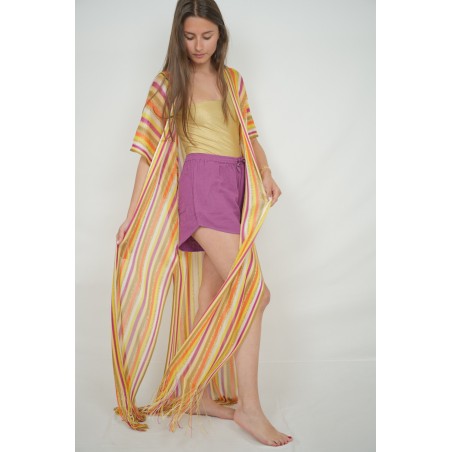 Gilet Long Lima Multico Jaune