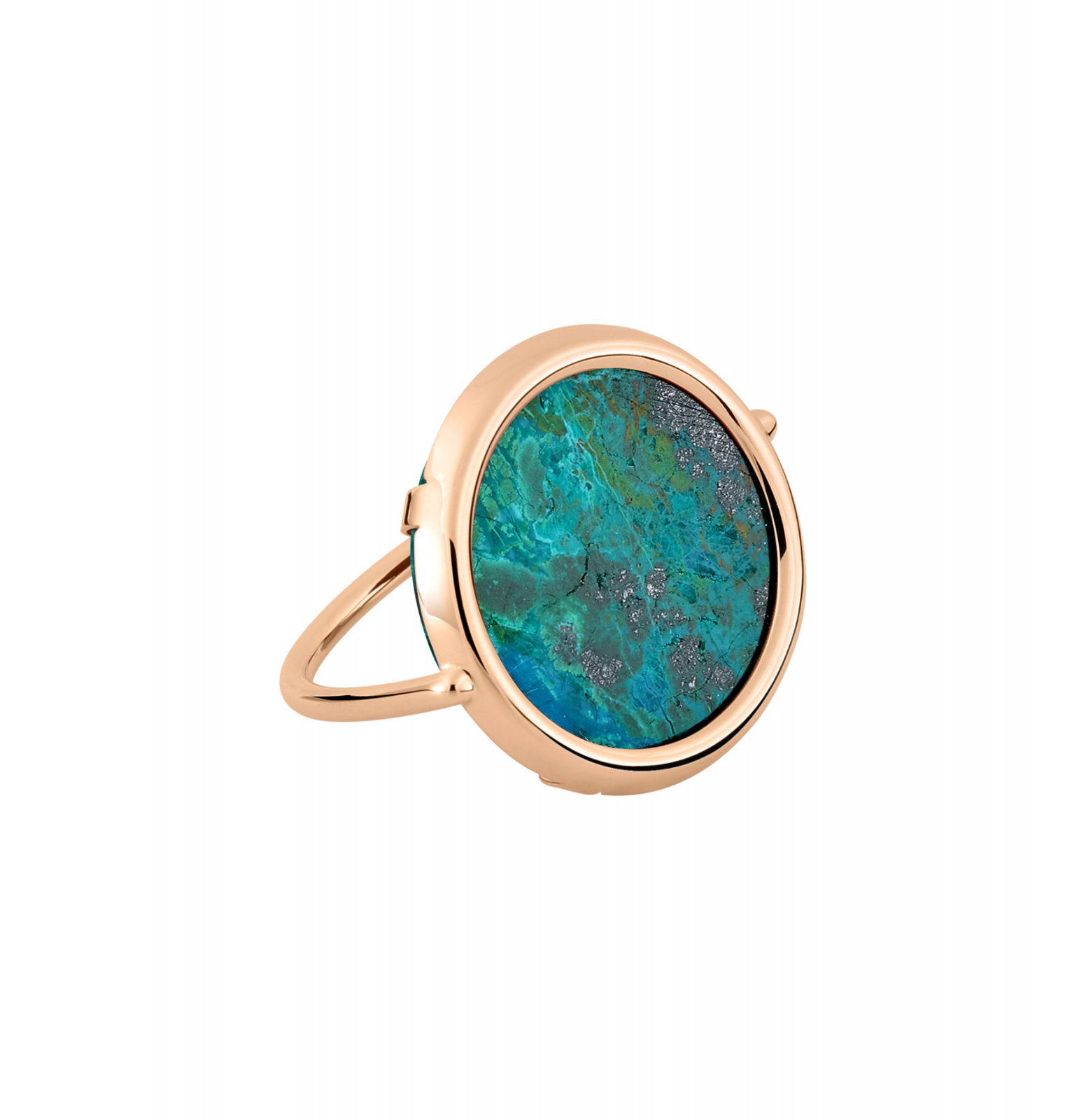 Bague Disc Chrysocolle