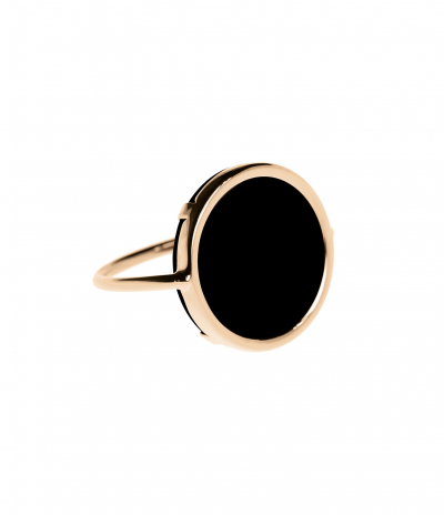Bague Disc Onyx