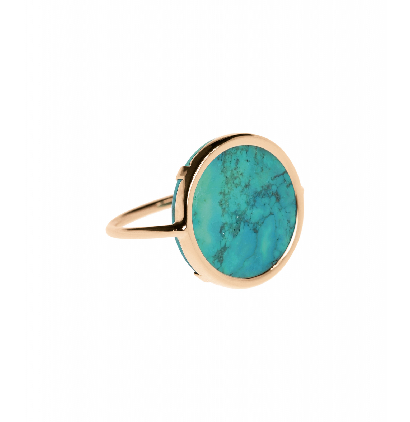 Bague Disc Turquoise