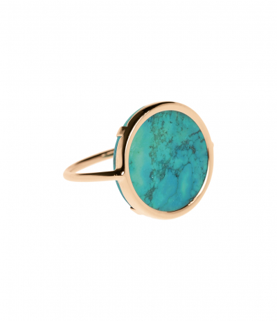 Bague Disc Turquoise