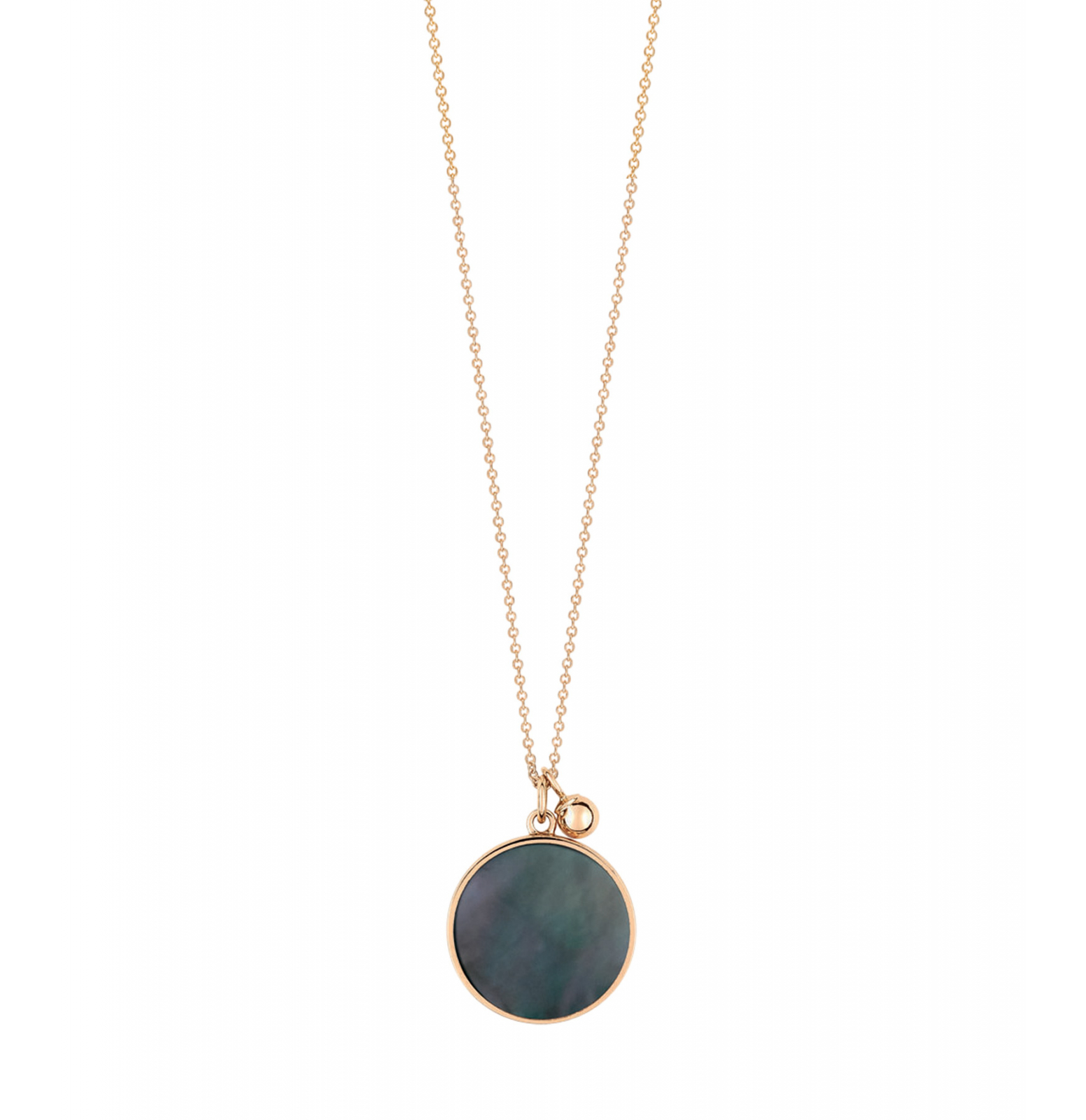 Collier Ever Disc Nacre Noire