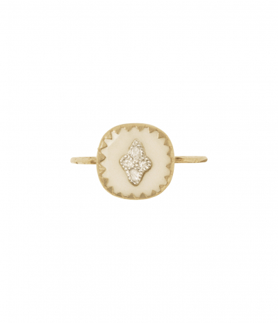 Bague Pierrot Blanc Diamant