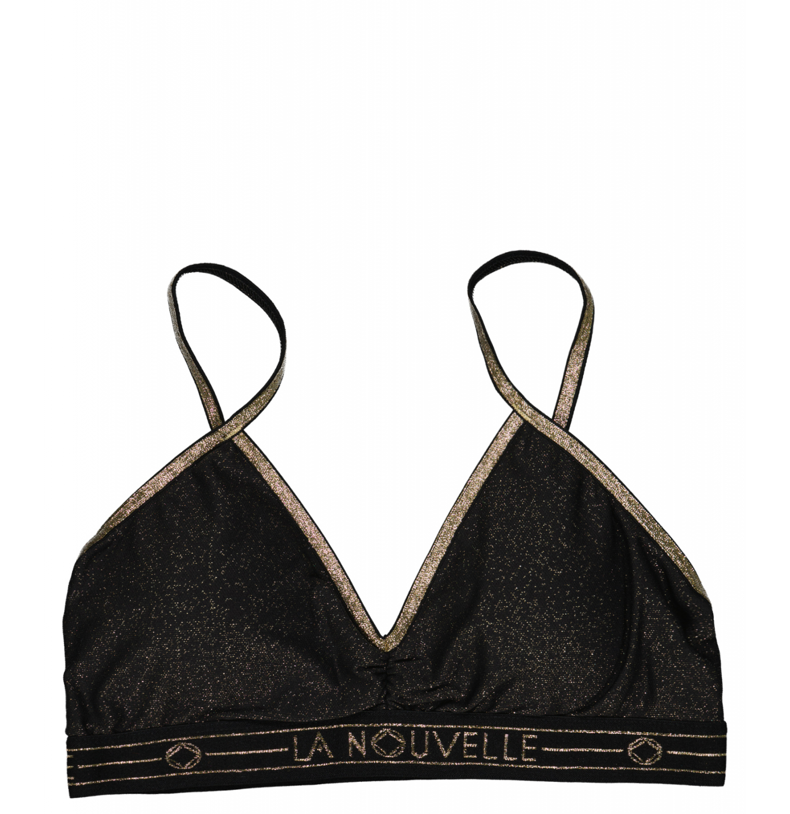 Brassière Georgia Elastique Large Noir Lurex