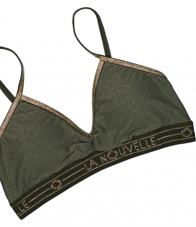 Brassière Georgia Elastique Large Vert Lurex