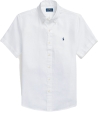 CHEMISE COURTE LIN BLANCHE