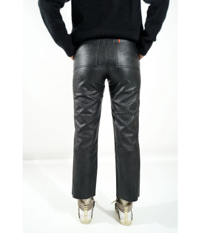 Pantalon Cuir Vegan Black