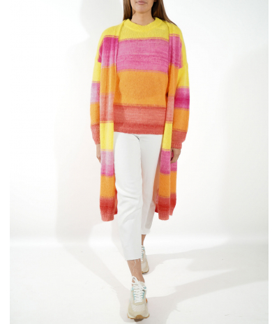 Gracy Gilet Long Rainbow