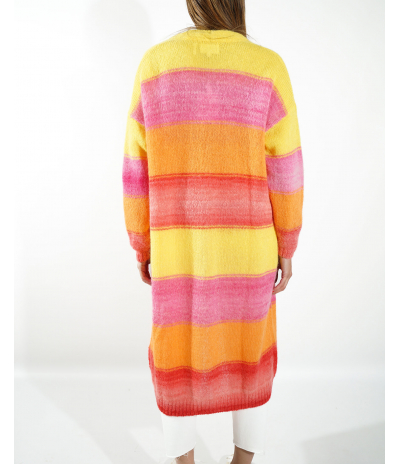 Gracy Gilet Long Rainbow