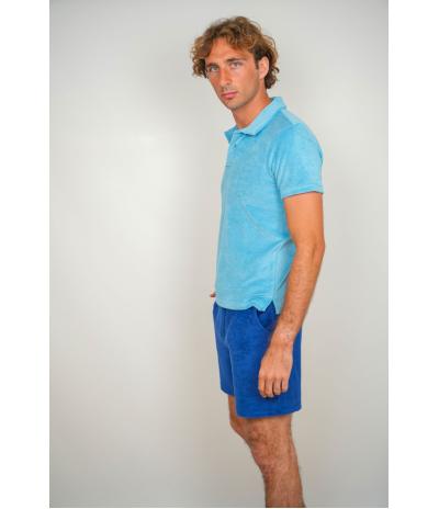 Polo Eponge Bleu Jean