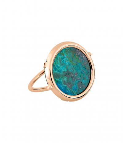 Bague Disc Chrysocolle