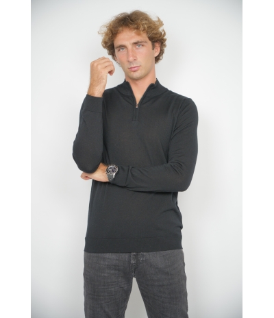 Pull Zippé Merinos Black
