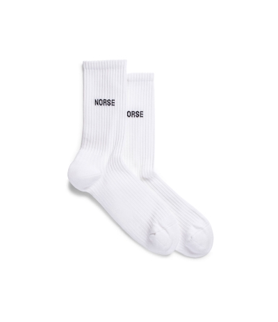 Chaussettes Logo White