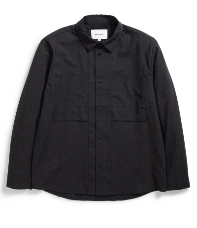 Overshirt Tech Wool Charcaol